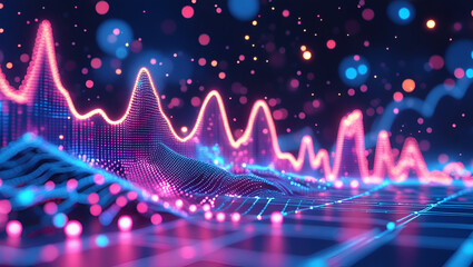 Futuristic Digital Data Wave – AI-Driven Analytics & Cyber Visualization
