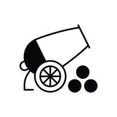 Cannon  Vector icon