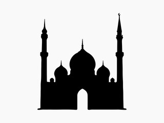 mosque silhouette design