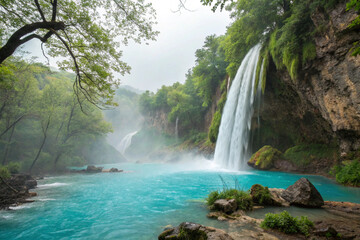 Fototapeta premium waterfall in the forest