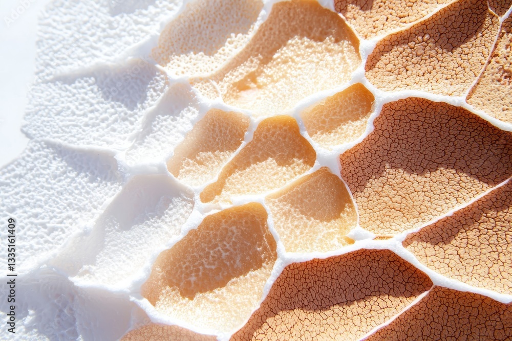 Poster extreme closeup of skin pores highlighting natural variations and texture soft diffused light from a