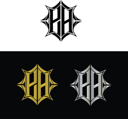 Abstract letter H logo design