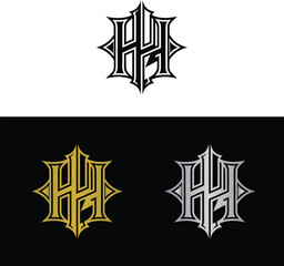 Abstract letter H logo design