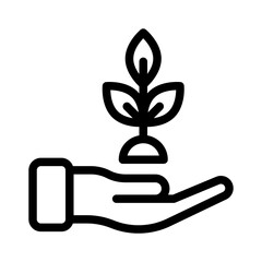 giving tree line icon