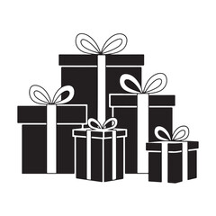 gift boxes vector illustration