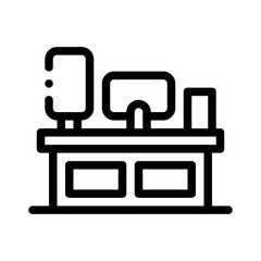 studio monitors line icon