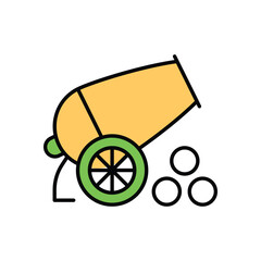 Cannon  Vector icon
