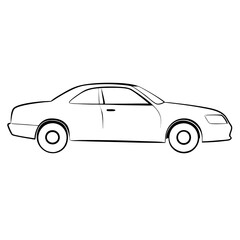 Fototapeta premium a sleek and minimalist illustration of a car, perfect for design projects