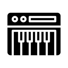 piano glyph icon