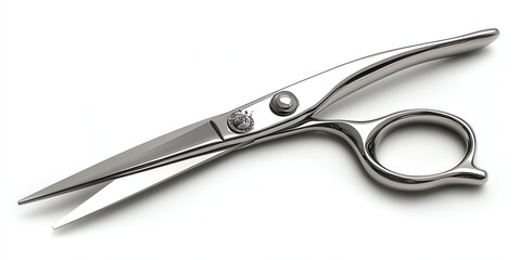 Professional Hairdressing Scissors Isolated on White Background