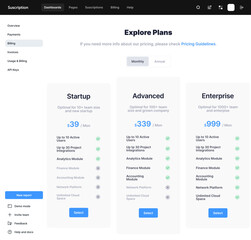 Obraz premium Subscription Dashboard, Membership Manager, Billing Panel, Payment Tracking System, Recurring Payments Hub, Account Management Dashboard, Subscriber Control Center, Plan Management Interface