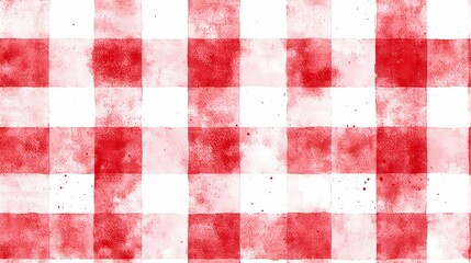red and white checkered pattern.