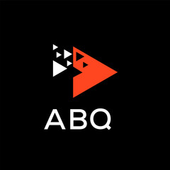  ABQ creative minimalist letter logo.