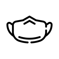 Obraz premium surgical mask line icon