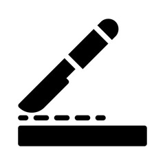 scalpel glyph icon