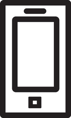 Simple outline vector icon for business, technology, communication, and finance