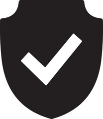Black shield, protection, security, safety, secure icon