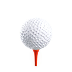 golf ball isolated on transparent background