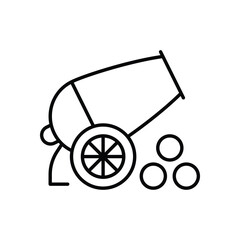 Cannon  Vector icon
