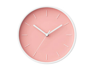 Isolated Pink Clock