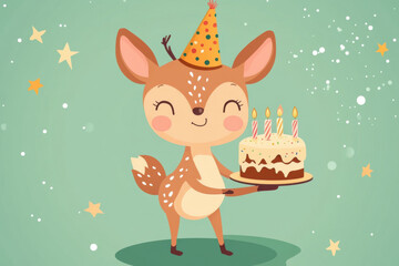 Precious Fawn Sending Birthday Love