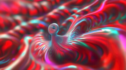 Stunning Abstract Digital Art with Vibrant Colors and Intricate Patterns