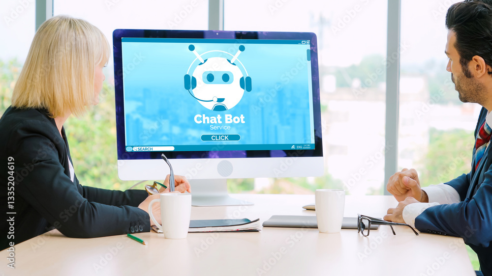 Poster chatbot software application for modish online business that automatically reply to customer questio