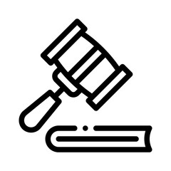 law book line icon
