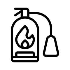 fire safety line icon