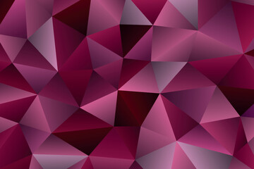 Obraz premium Polygonal rainbow mosaic background. Abstract low poly vector illustration. Triangular pattern in halftone style. Template geometric business design with triangle for poster, banner, card, flyer.
