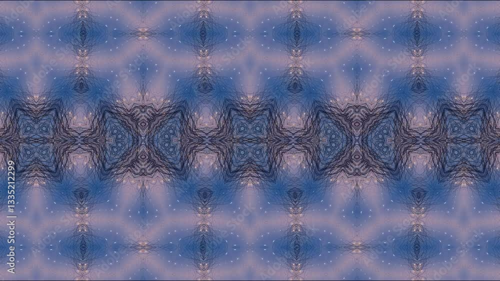 Poster intricate golden and black symmetrical pattern showcasing abstract shapes and designs