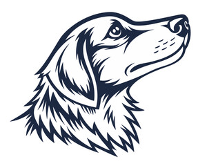 Labrador Retriever: Stylized image of a Labrador Retriever's head