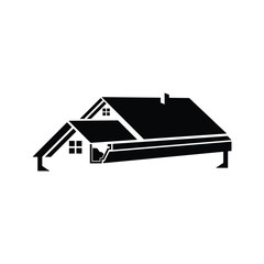 vector, real estate, roof , logo