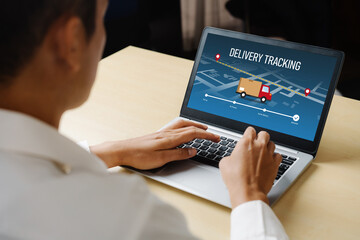 Delivery tracking system for e-commerce and modish online business to timely goods transportation...