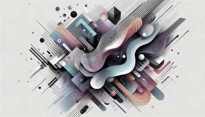 Fototapeta premium Modern geometric background with colorful diagonal shapes, high contrast for web design and presentations