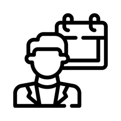 doctor appointment line icon