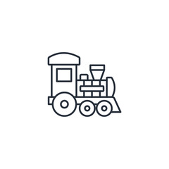 Train icon symbol vector sign isolated on white background illustration for graphic and web design