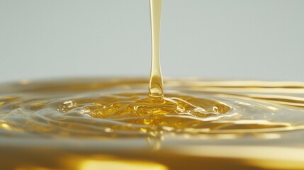 Golden Liquid Falling