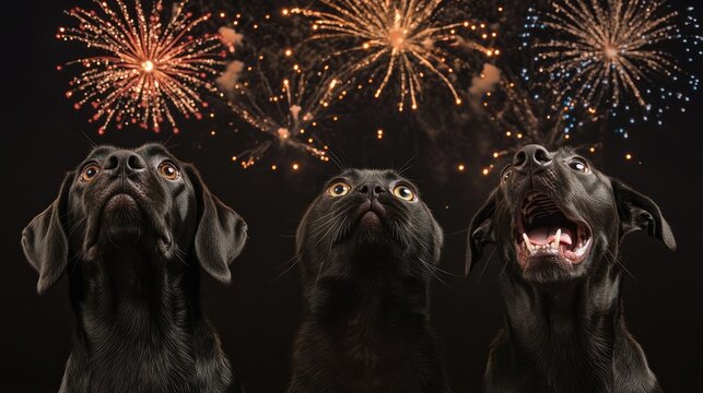 1. **Fireworks Stressing Pets: New Year Fear for Dogs and Cats**