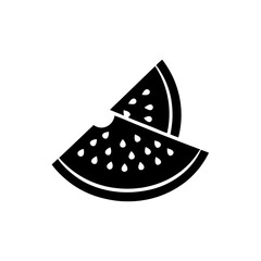 

creative details Watermelon Slice Icon vector illustration