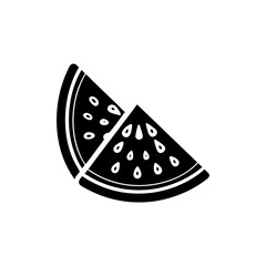 

creative details Watermelon Slice Icon vector illustration