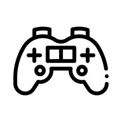 game controller line icon