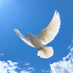 Fototapeta premium Holy white dove 