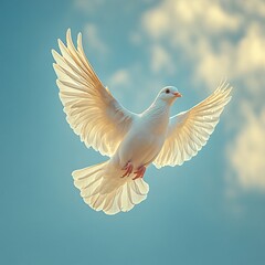 Obraz premium Holy white dove 