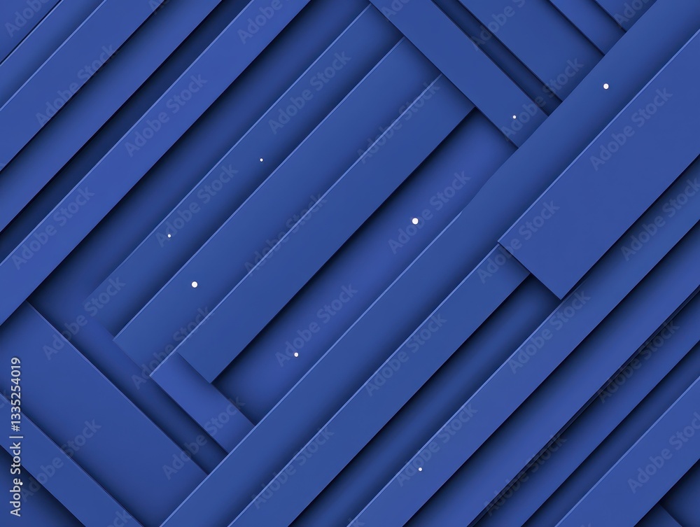 Aufkleber abstract blue geometric pattern with layered rectangles and subtle highlights