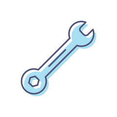 Wrench Vector icon