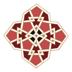 Vector Illustration of Islamic Tile Design