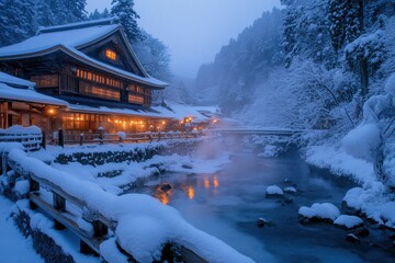 Hell Valley in Noboribetsu features hot steam vents sulfur streams and volcanic activity