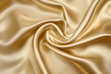 Obraz premium Dusty gold color abstract background. Light pastel soft pale yellow silk satin fabric. Golden luxury elegant beauty premium rich. Shiny glitter shimmer. Drapery. Christmas birthday.