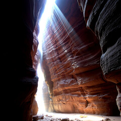 Canyon of Radiating Light and Ancient Rock Elegance